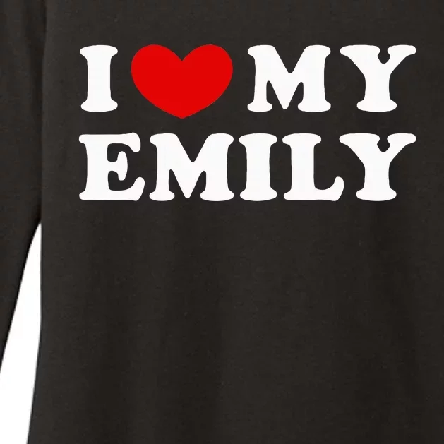 I Love My Emily Womens CVC Long Sleeve Shirt