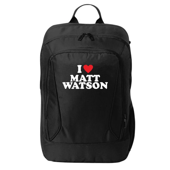 I Love Matt Watson City Backpack