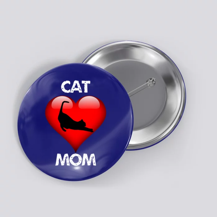 I Love My Cat Cat Mom Gift Button