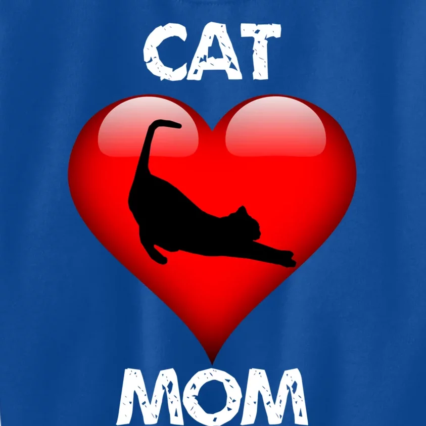 I Love My Cat Cat Mom Gift Kids Sweatshirt