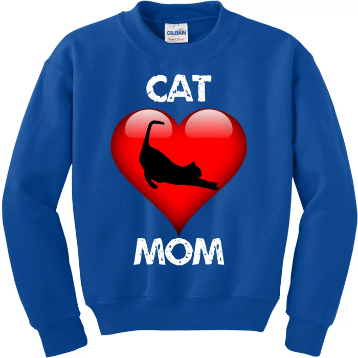 I Love My Cat Cat Mom Gift Kids Sweatshirt