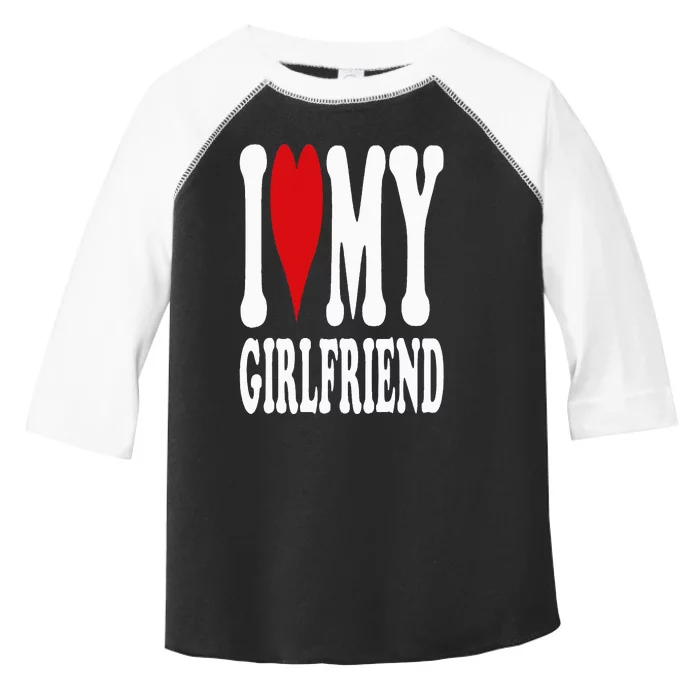 I Love My Girlfriend Gf I Heart My Girlfriend GF Toddler Fine Jersey T-Shirt