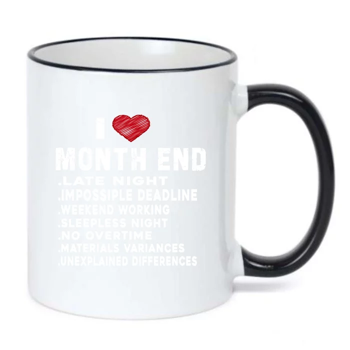 I Love Month End Funny Accountants Quotes Birthday Funny Gift Black Color Changing Mug