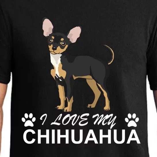 I Love My Chihuahua Lover Giftidea For Chiwawa Moms And Dads Great Gift Pajama Set