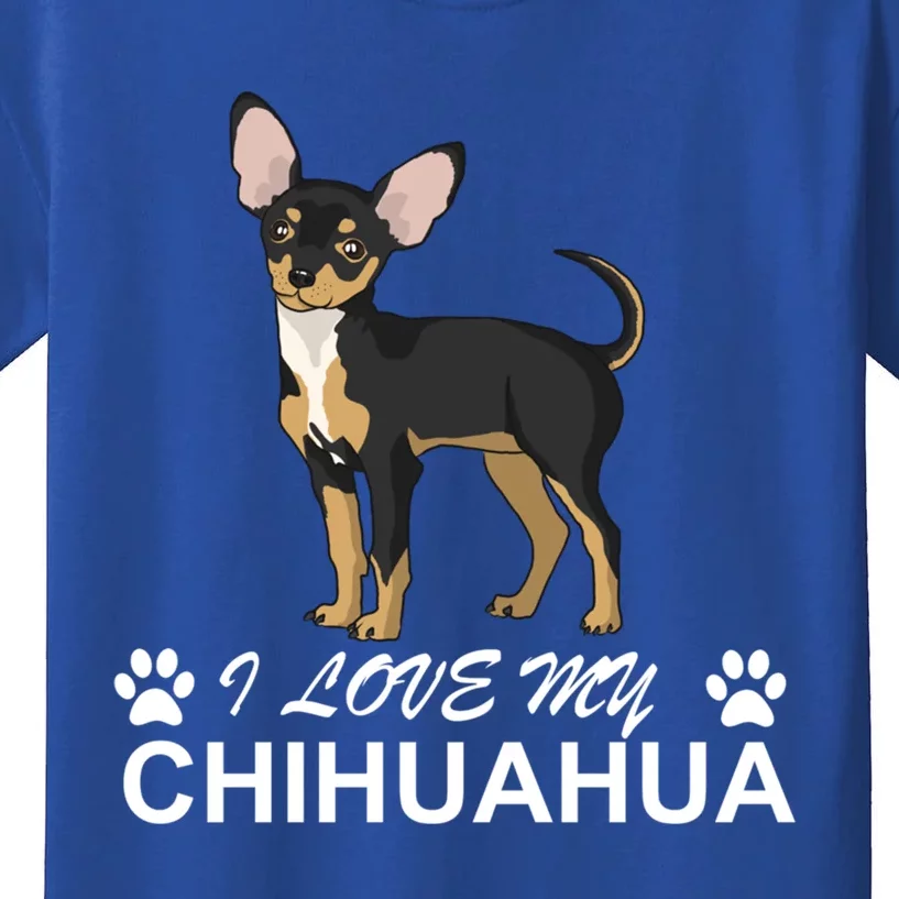 I Love My Chihuahua Lover Giftidea For Chiwawa Moms And Dads Great Gift Kids T-Shirt