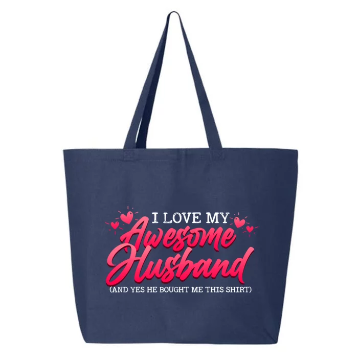 I Love My Awesome Husband Valentine's Day Gift 25L Jumbo Tote