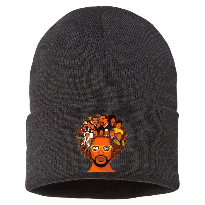 I Love My Roots Back Powerful Black History Month Dna Pride Sustainable Knit Beanie