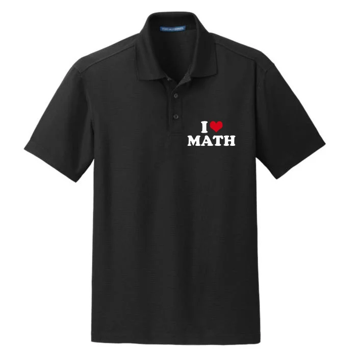 I Love Math Dry Zone Grid Performance Polo