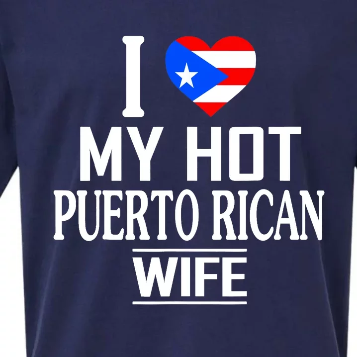 I Love My HOT Puerto Rican Wife Sueded Cloud Jersey T-Shirt