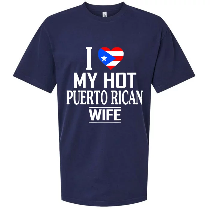 I Love My HOT Puerto Rican Wife Sueded Cloud Jersey T-Shirt