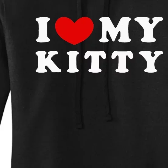 I Love My Kitty Women's Pullover Hoodie