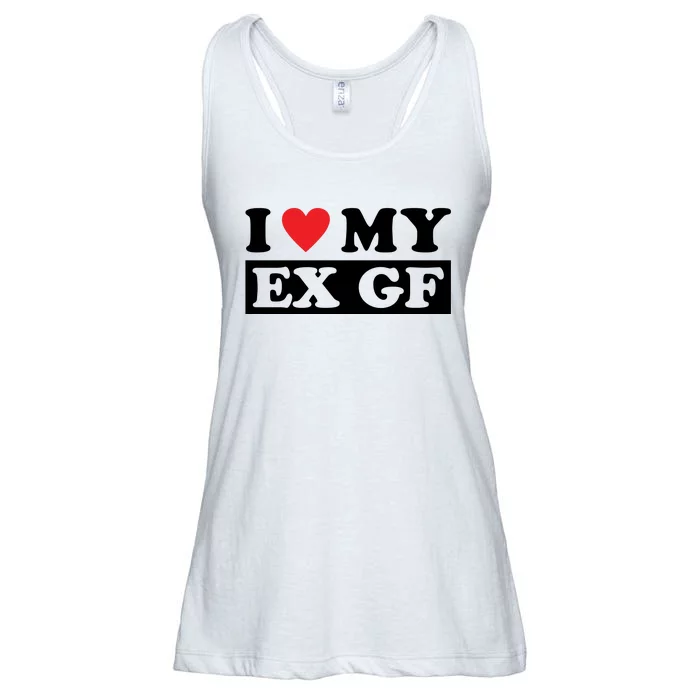 I Love My Ex GF Funny Ladies Essential Flowy Tank