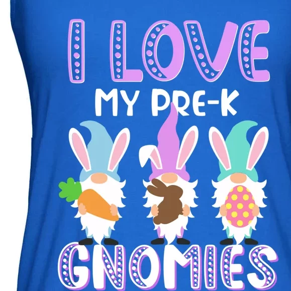 I Love My Prek Gnomies Easter Prek Teacher Gnome Gift Ladies Essential Flowy Tank