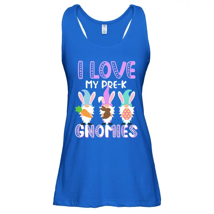 I Love My Prek Gnomies Easter Prek Teacher Gnome Gift Ladies Essential Flowy Tank