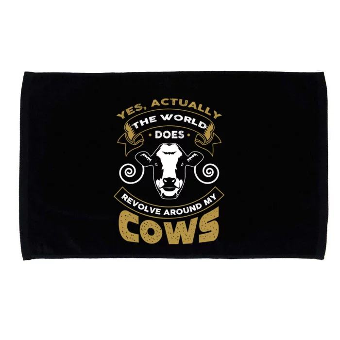 I Love My Cows Gift Funny Cows Gift Microfiber Hand Towel