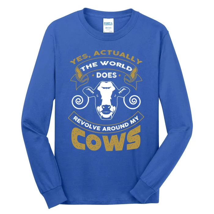 I Love My Cows Gift Funny Cows Gift Tall Long Sleeve T-Shirt