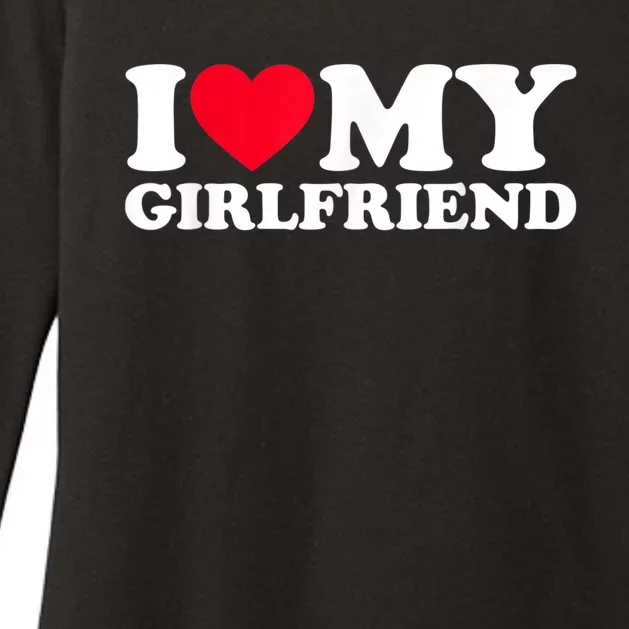 I Love My Girlfriend Shirt I Heart My Girlfriend Shirt GF Womens CVC Long Sleeve Shirt