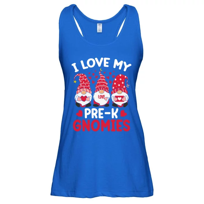 I Love My Prek Gnomies Valentines Day Teacher Gnome Cute Gift Ladies Essential Flowy Tank