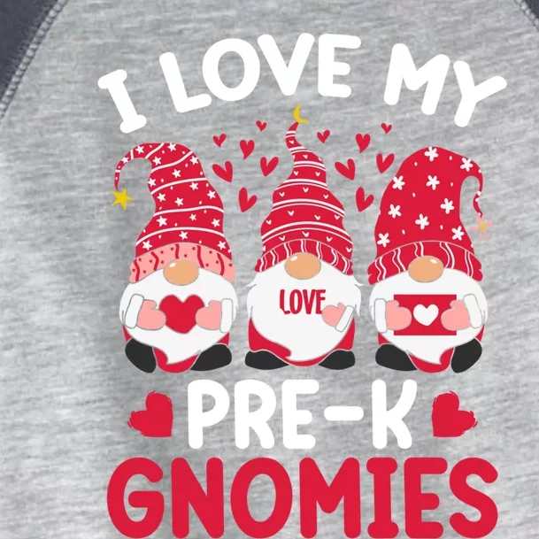 I Love My Prek Gnomies Valentines Day Teacher Gnome Cute Gift Toddler Fine Jersey T-Shirt