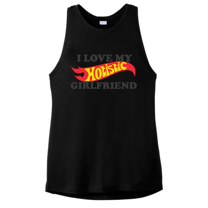 I Love My Hotistic Girlfriend Ladies Tri-Blend Wicking Tank