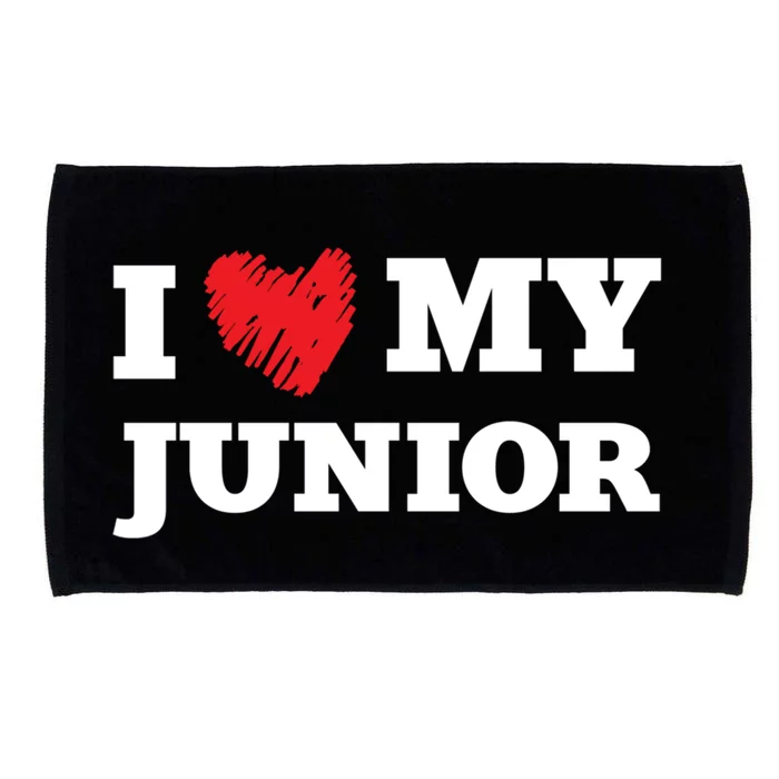 I Love My Junior Favorite Family Member Valentines Gift Microfiber Hand Towel