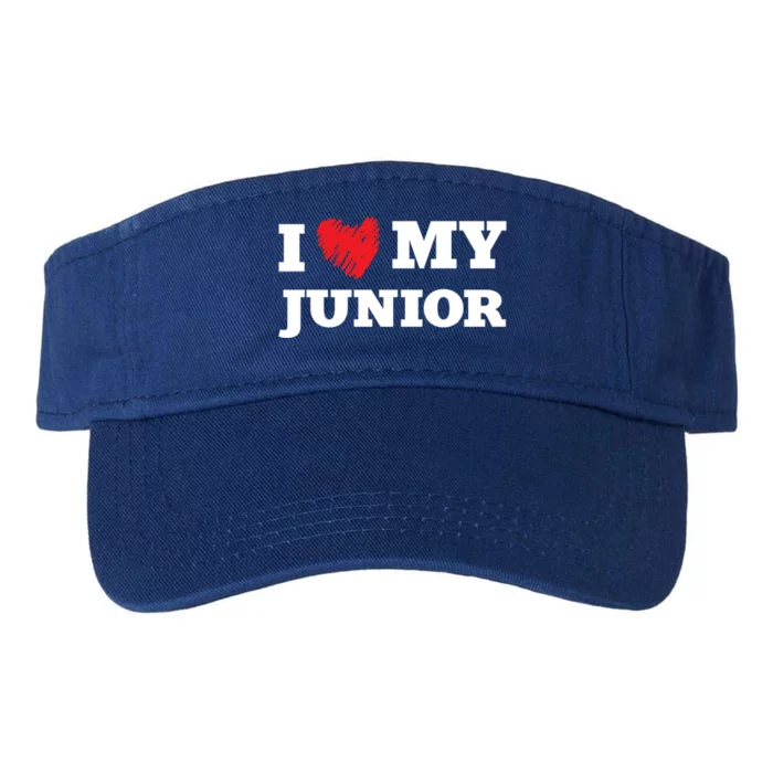 I Love My Junior Favorite Family Member Valentines Gift Valucap Bio-Washed Visor