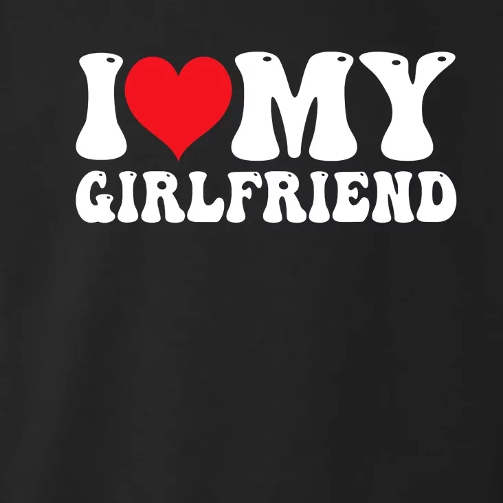 I Love My Girlfriend Heart Boyfriend Couples Toddler Hoodie