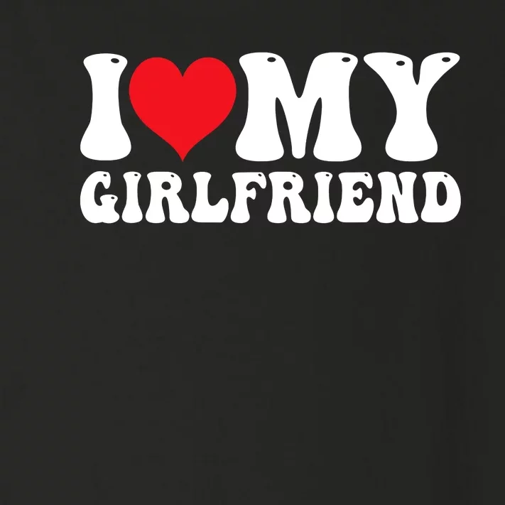 I Love My Girlfriend Heart Boyfriend Couples Toddler Long Sleeve Shirt