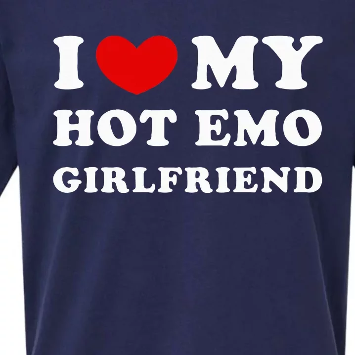 I Love My Hot Emo Girlfriend Sueded Cloud Jersey T-Shirt