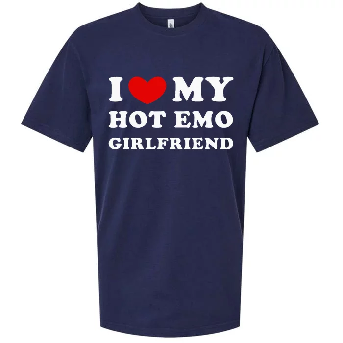 I Love My Hot Emo Girlfriend Sueded Cloud Jersey T-Shirt