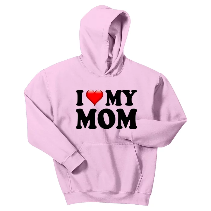 I Love My Mom Kids Hoodie