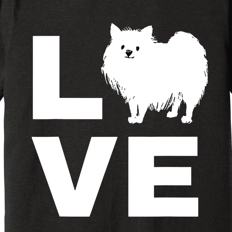 I Love My Pomeranian Dog Puppy Pet Lover Gift Premium T-Shirt