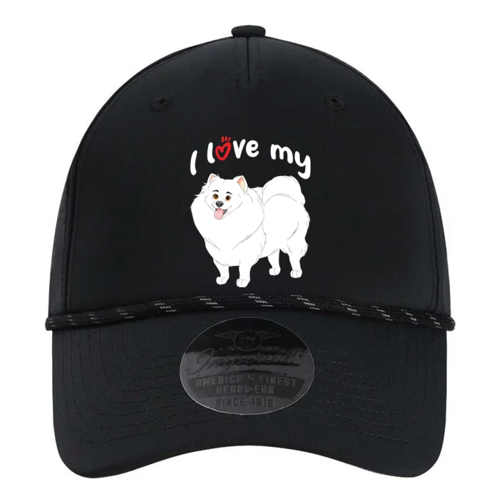 I Love My White Pomeranian Dog Performance The Dyno Cap