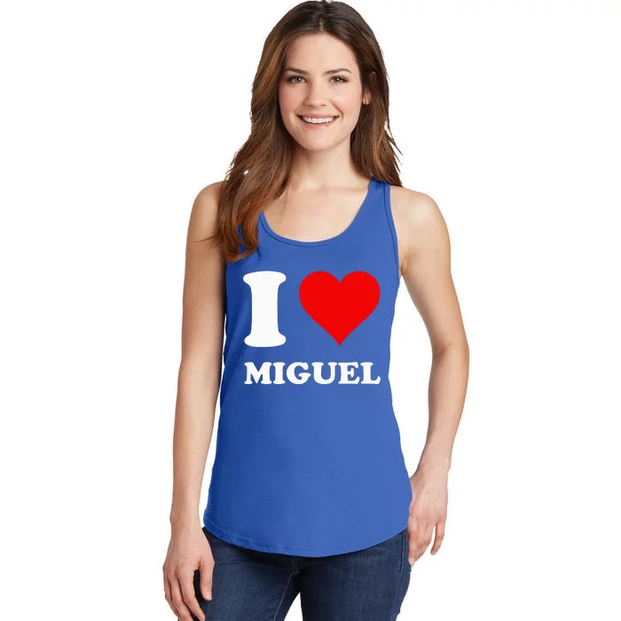 I Love Miguel Ladies Essential Tank