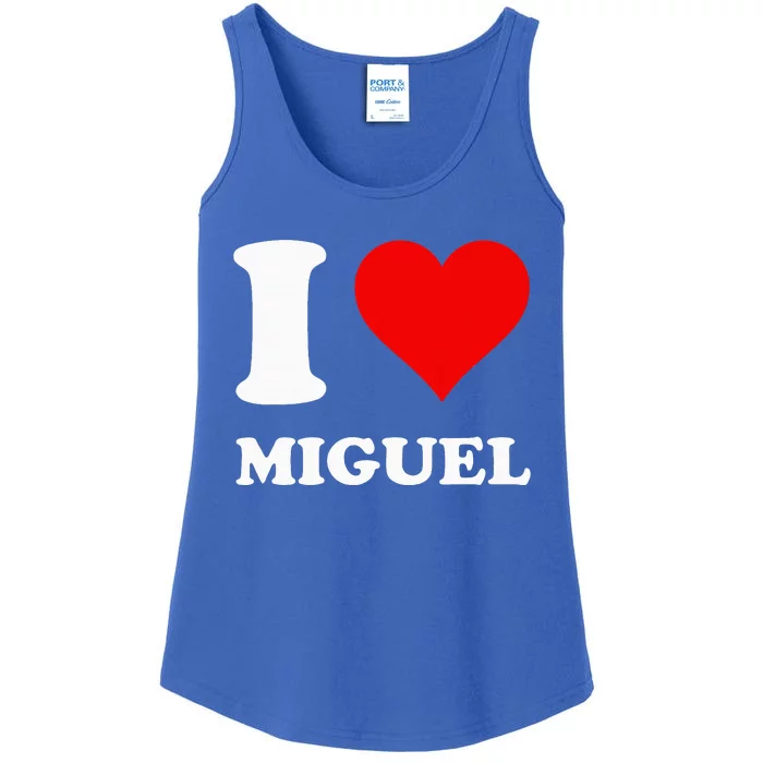 I Love Miguel Ladies Essential Tank