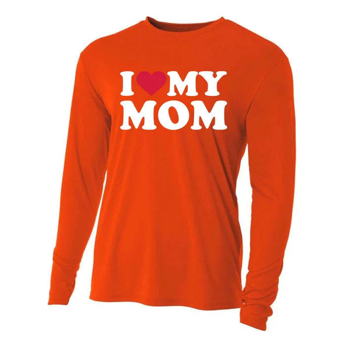 I Love My Mom Gift Cooling Performance Long Sleeve Crew