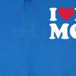 I Love My Mom Gift Softstyle Adult Sport Polo