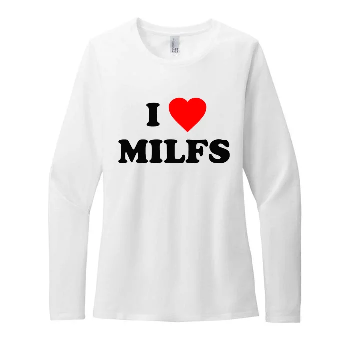 I Love MILFs TShirt Womens CVC Long Sleeve Shirt