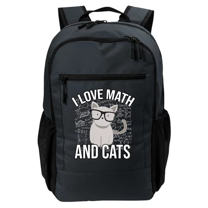 I Love Math And Cats Funny Daily Commute Backpack