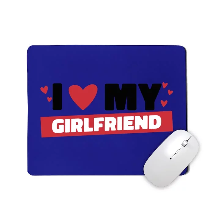 I Love My Friend Great Gift Funny Design Gift Mousepad