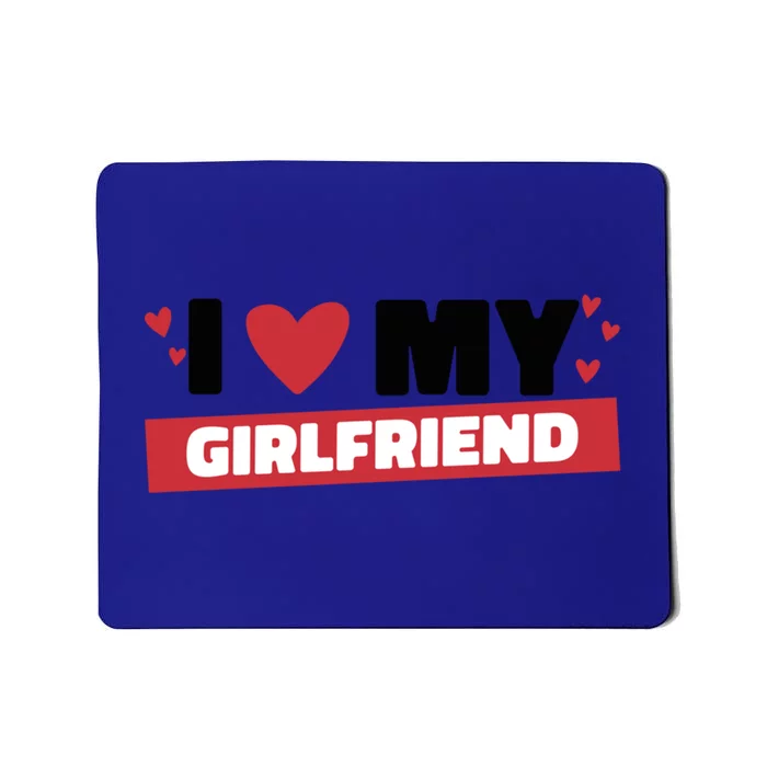 I Love My Friend Great Gift Funny Design Gift Mousepad