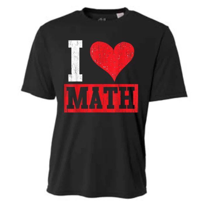 I Love Math Heart Math Cooling Performance Crew T-Shirt