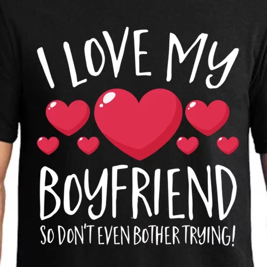 I Love My Friend So Don't Even Bother Trying Great Gift Pajama Set