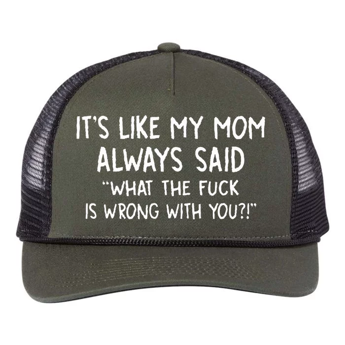 Its Like My Mom Always Retro Rope Trucker Hat Cap