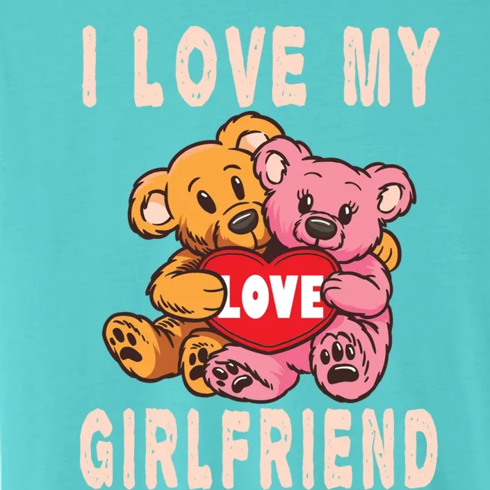 I Love My Friend Teddy Design Bear Cute Couple Gift ChromaSoft Performance T-Shirt