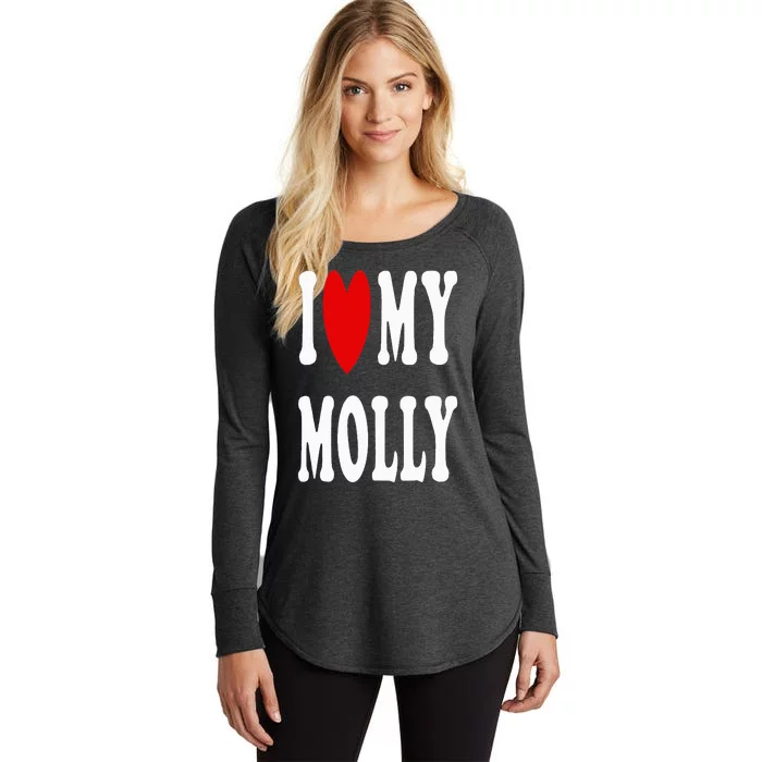 I Love My Molly I Heart My Molly Women's Perfect Tri Tunic Long Sleeve Shirt