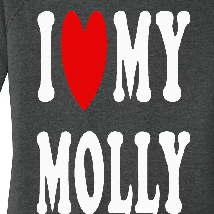 I Love My Molly I Heart My Molly Women's Perfect Tri Tunic Long Sleeve Shirt