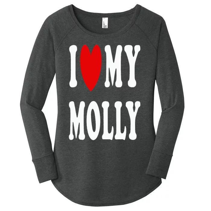 I Love My Molly I Heart My Molly Women's Perfect Tri Tunic Long Sleeve Shirt