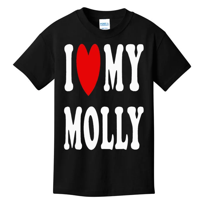 I Love My Molly I Heart My Molly Kids T-Shirt