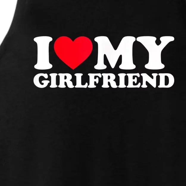 I Love My Girlfriend, Love Girlfriend Ladies Tri-Blend Wicking Tank